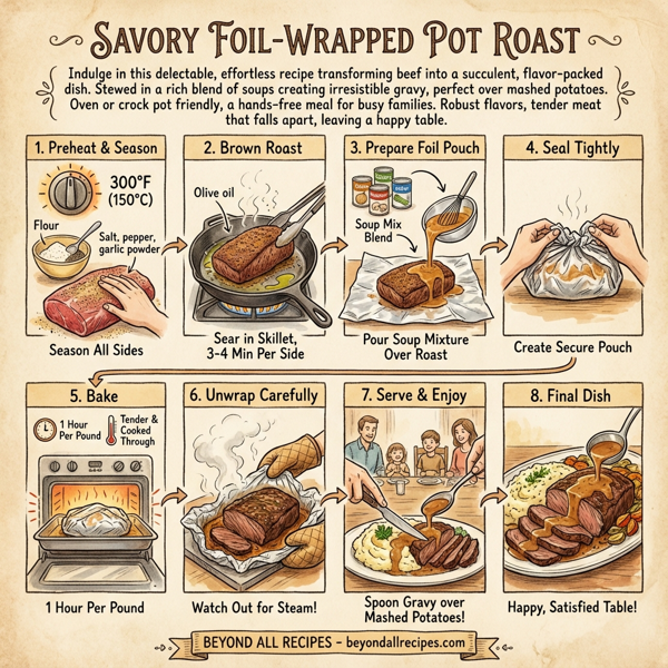 Savory Foil-Wrapped Pot Roast instructions