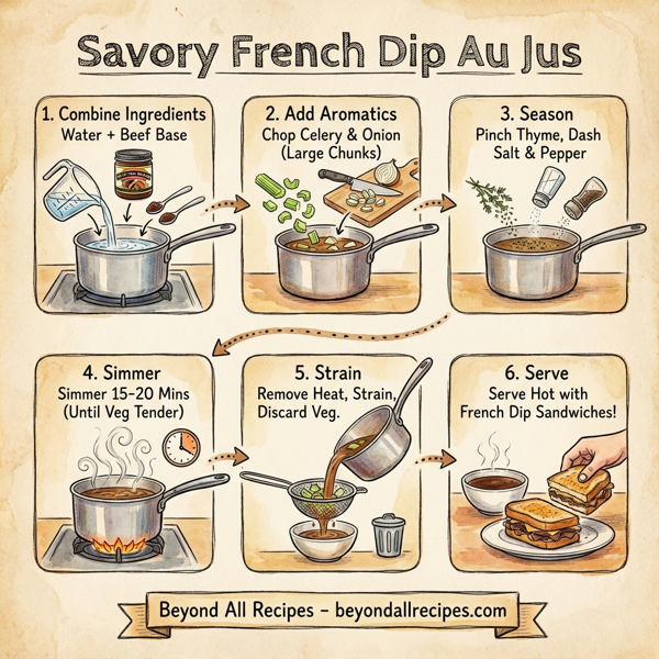 Savory French Dip Au Jus instructions