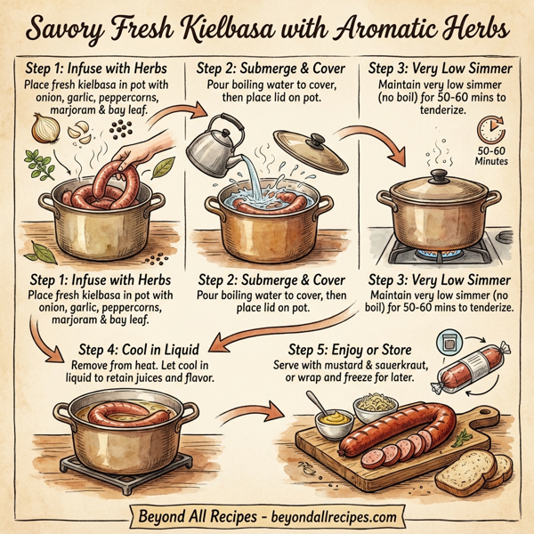 Savory Fresh Kielbasa with Aromatic Herbs instructions