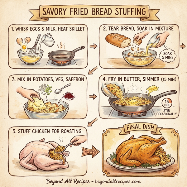 Savory Fried Bread Stuffing instructions