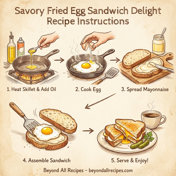 Savory Fried Egg Sandwich Delight instructions