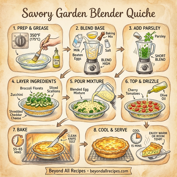 Savory Garden Blender Quiche instructions