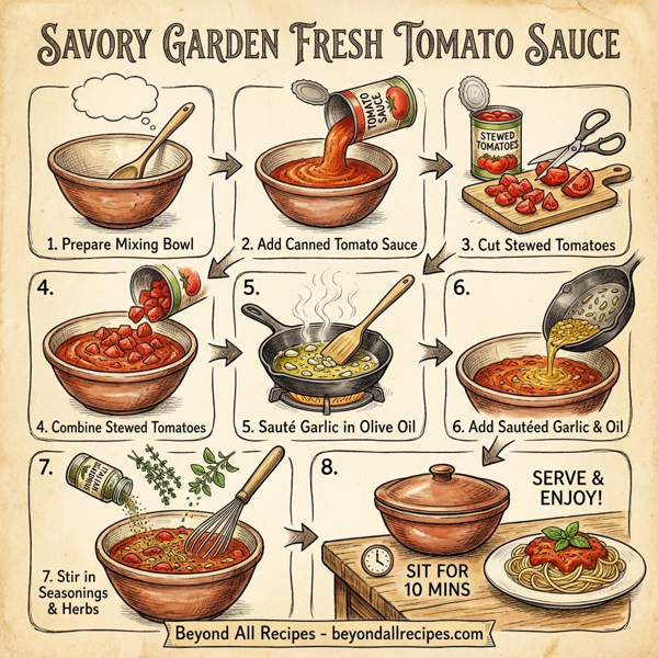 Savory Garden Fresh Tomato Sauce instructions