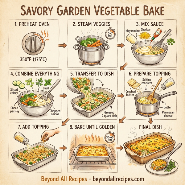 Savory Garden Vegetable Bake instructions