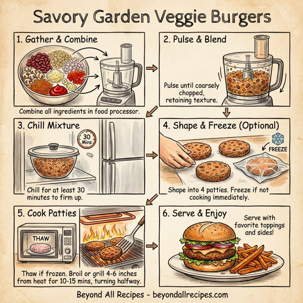 Savory Garden Veggie Burgers instructions