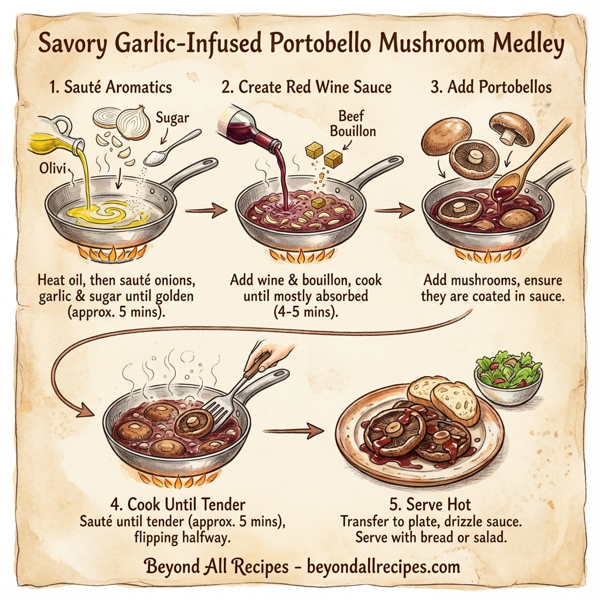 Savory Garlic-Infused Portobello Mushroom Medley instructions