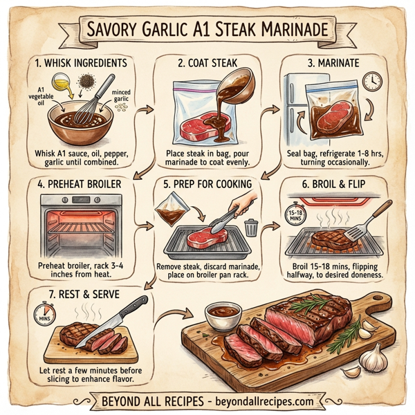 Savory Garlic A1 Steak Marinade instructions