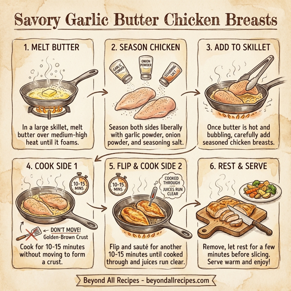 Savory Garlic Butter Chicken Breasts instructions