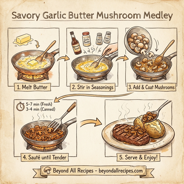 Savory Garlic Butter Mushroom Medley instructions