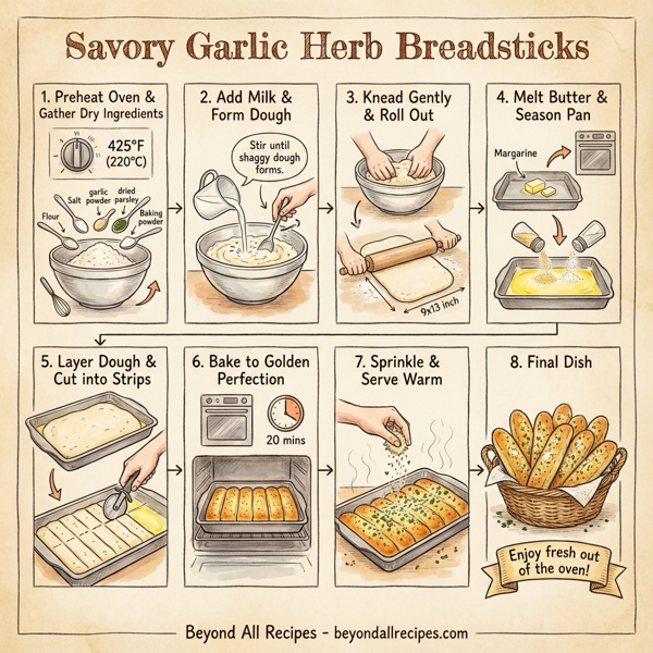 Savory Garlic Herb Breadsticks instructions