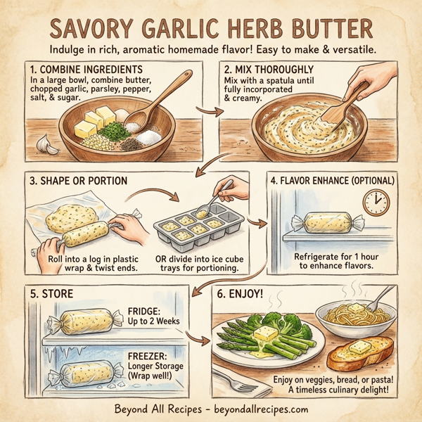 Savory Garlic Herb Butter instructions