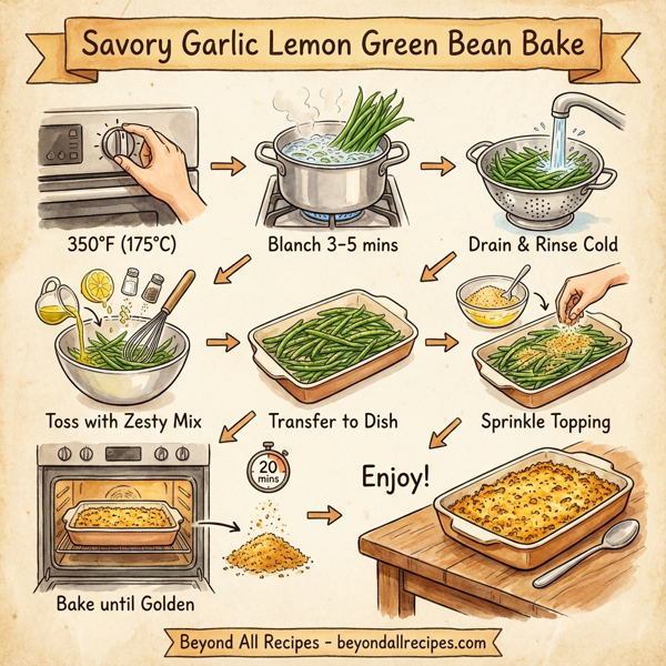 Savory Garlic Lemon Green Bean Bake instructions