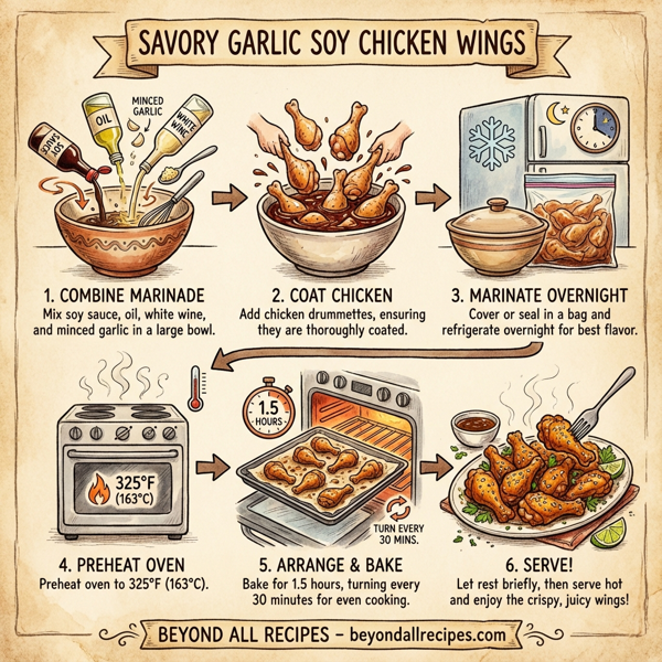 Savory Garlic Soy Chicken Wings instructions