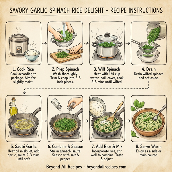 Savory Garlic Spinach Rice Delight instructions