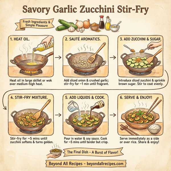 Savory Garlic Zucchini Stir-Fry instructions