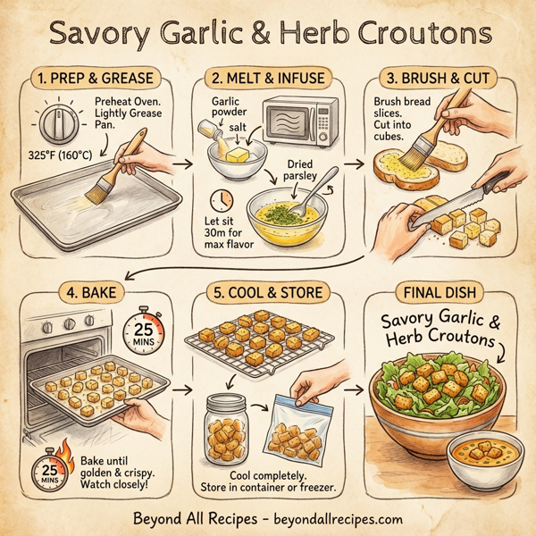 Savory Garlic & Herb Croutons instructions