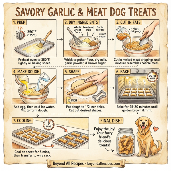 Savory Garlic & Meat Dog Treats instructions