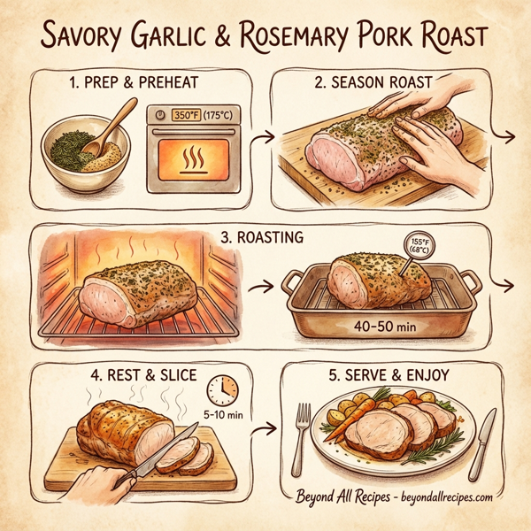 Savory Garlic & Rosemary Pork Roast instructions