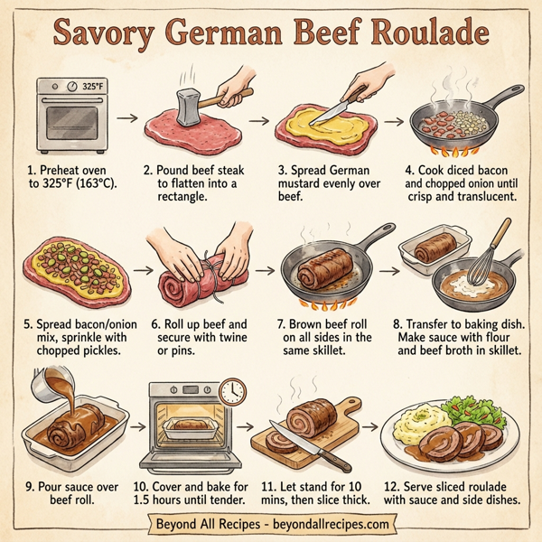 Savory German Beef Roulade instructions