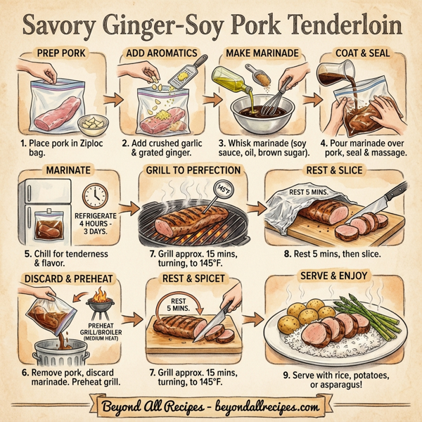 Savory Ginger-Soy Pork Tenderloin instructions