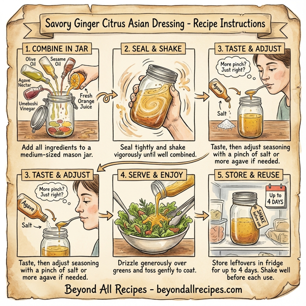 Savory Ginger Citrus Asian Dressing instructions