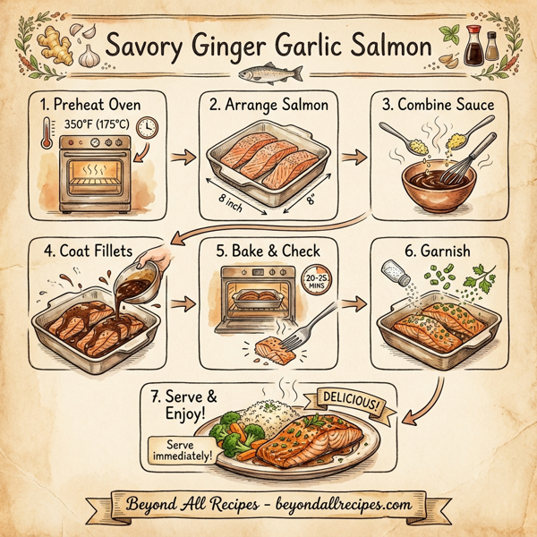 Savory Ginger Garlic Salmon instructions
