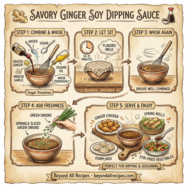 Savory Ginger Soy Dipping Sauce instructions