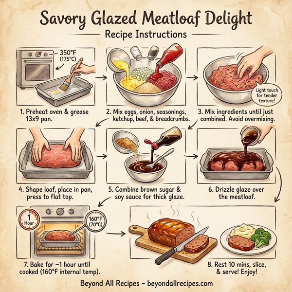 Savory Glazed Meatloaf Delight instructions