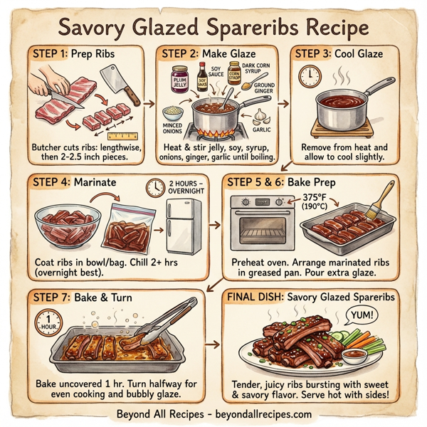 Savory Glazed Spareribs instructions