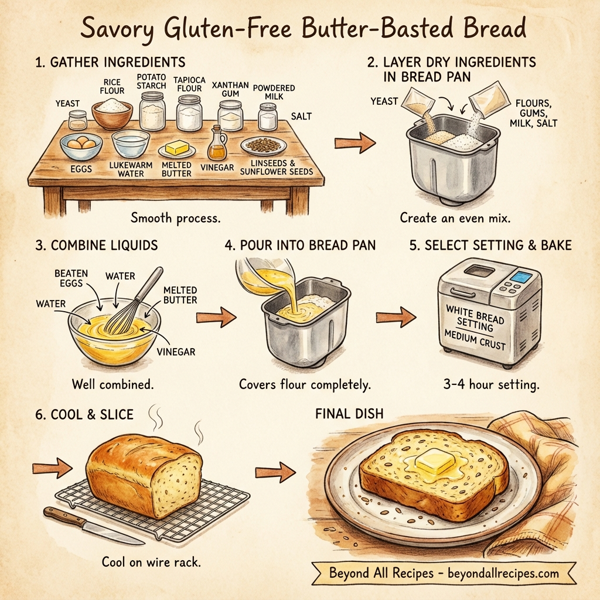 Savory Gluten-Free Butter-Basted Bread instructions