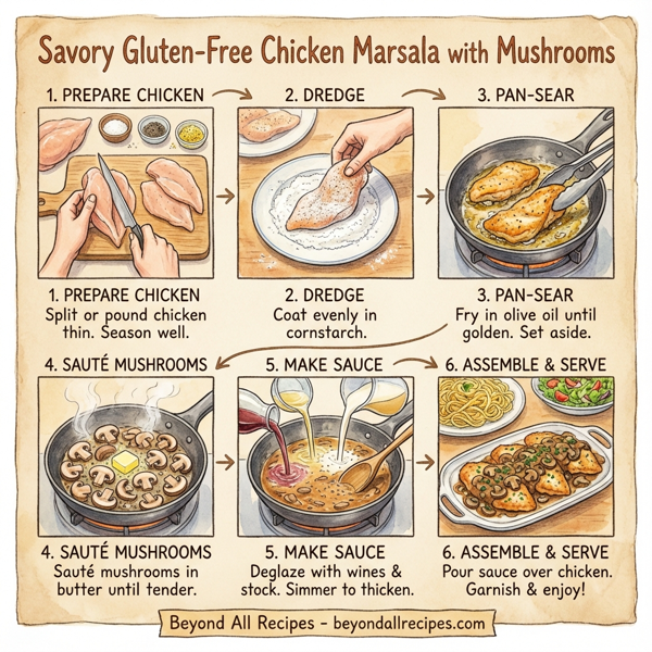Savory Gluten-Free Chicken Marsala with Mushrooms instructions