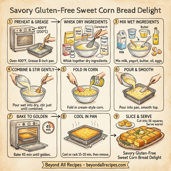 Savory Gluten-Free Sweet Corn Bread Delight instructions