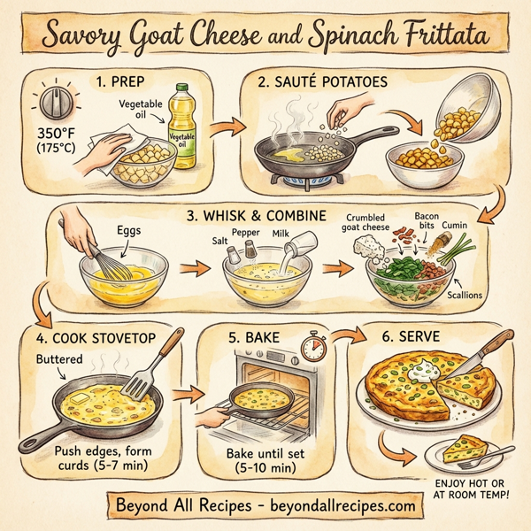Savory Goat Cheese and Spinach Frittata instructions