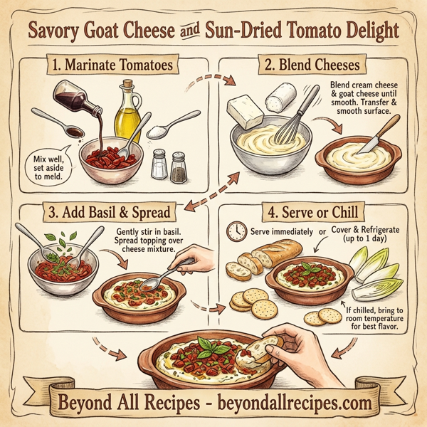 Savory Goat Cheese and Sun-Dried Tomato Delight instructions