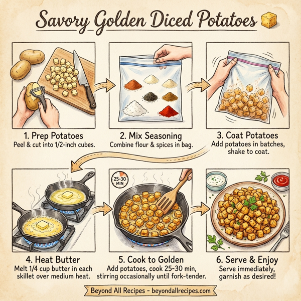 Savory Golden Diced Potatoes instructions