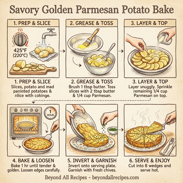 Savory Golden Parmesan Potato Bake instructions