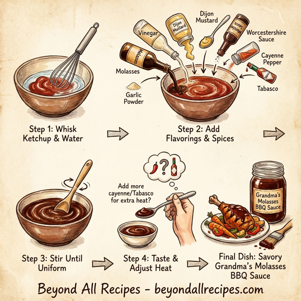 Savory Grandma's Molasses BBQ Sauce instructions
