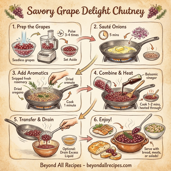 Savory Grape Delight Chutney instructions