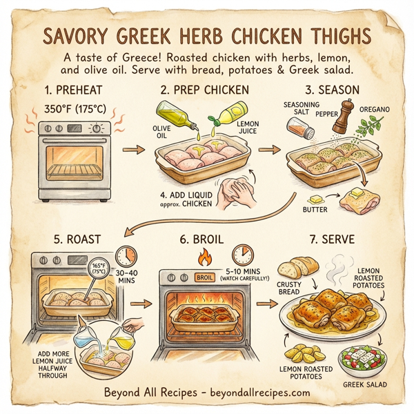 Savory Greek Herb Chicken Thighs instructions
