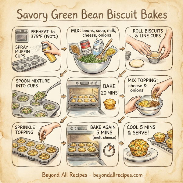 Savory Green Bean Biscuit Bakes instructions