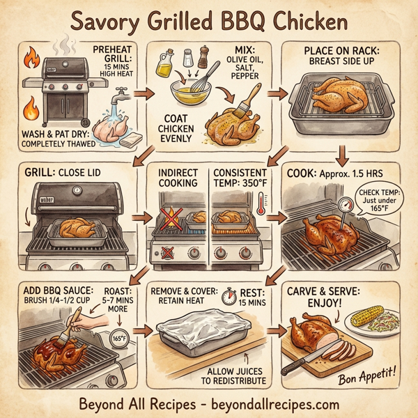 Savory Grilled BBQ Chicken instructions