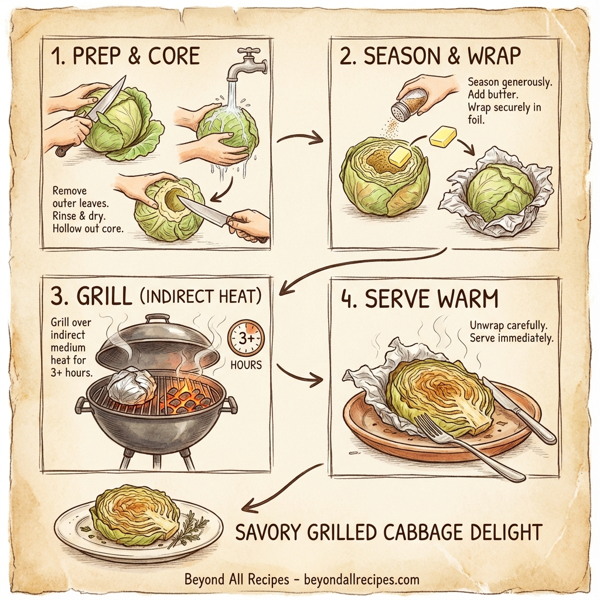 Savory Grilled Cabbage Delight instructions