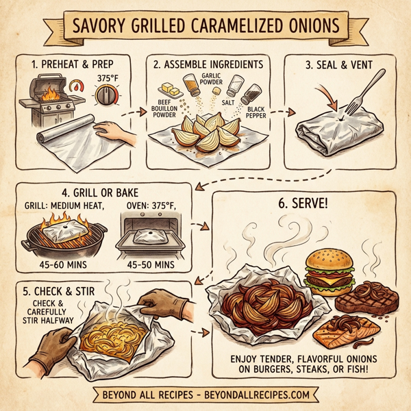 Savory Grilled Caramelized Onions instructions