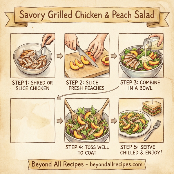 Savory Grilled Chicken & Peach Salad instructions