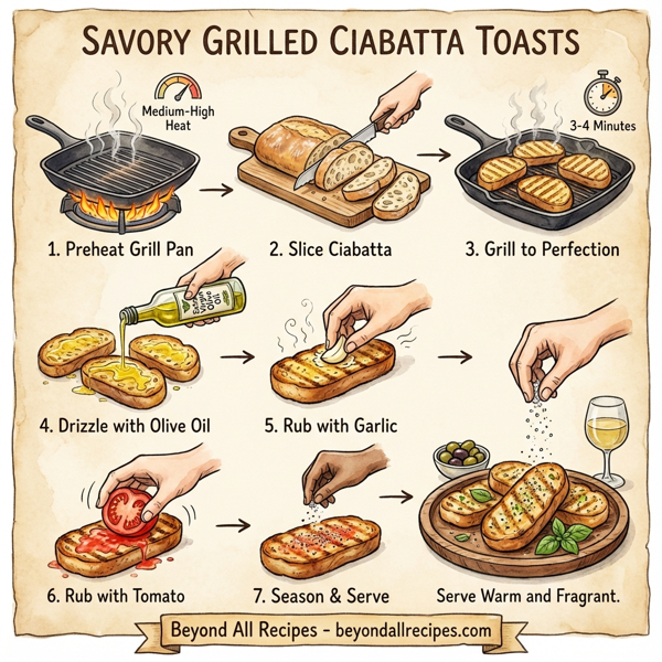Savory Grilled Ciabatta Toasts instructions