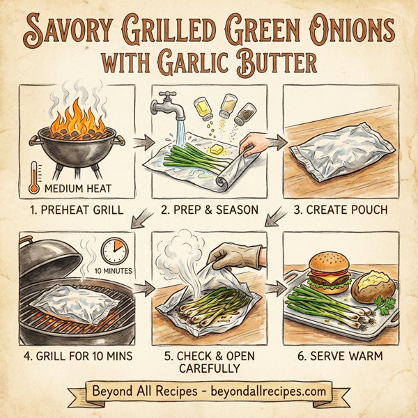 Savory Grilled Green Onions with Garlic Butter instructions