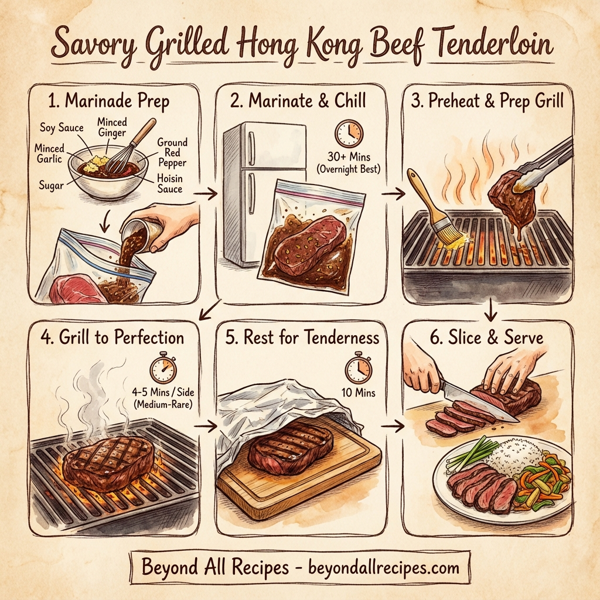 Savory Grilled Hong Kong Beef Tenderloin instructions