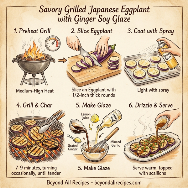 Savory Grilled Japanese Eggplant with Ginger Soy Glaze instructions