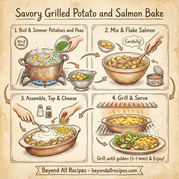 Savory Grilled Potato and Salmon Bake instructions