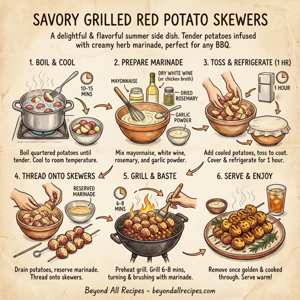 Savory Grilled Red Potato Skewers instructions